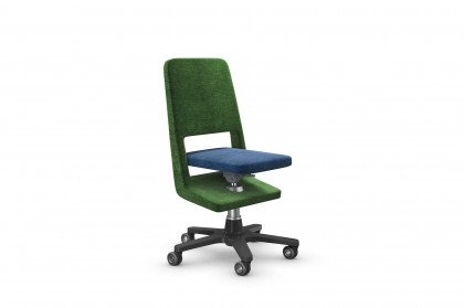 S9 von moll - Schreibtischstuhl in Grün/ Blau