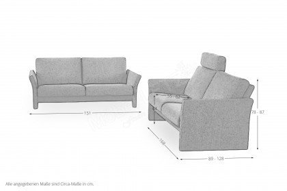 Varese von Erpo Polstermöbel - Polster-Ensemble night