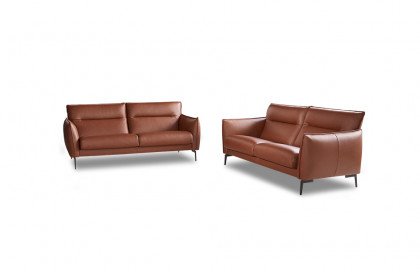 Ancona von Erpo Polstermöbel - Leder-Ensemble tobacco