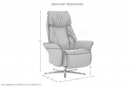 Pelippa von Himolla - Ledersofa rechts shark