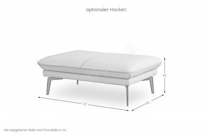 9455 von Himolla - Ledersofa rechts island