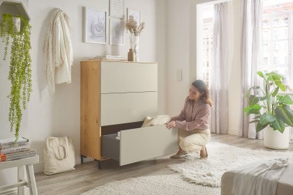 Smart & Clever von Nehl - Highboard Wildeiche Furnier/ sand