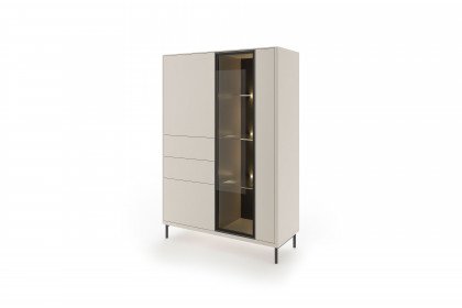 SOFT Q von Quadrato - Highboard in Hellgrau