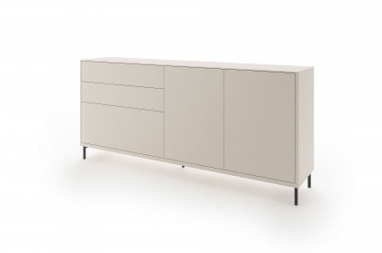 SOFT Q von Quadrato - Sideboard in Lack hellgrau