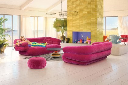 Poolside von Bretz - Sofa pink