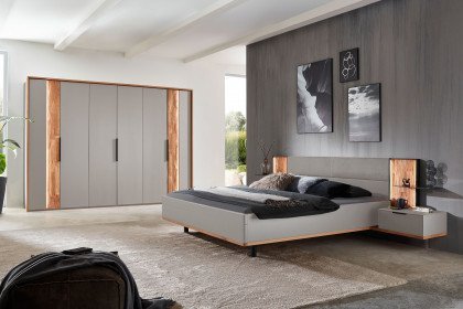 WSL 8800 von Wöstmann - Schlafzimmer-Set Eiche/ dunkelgrau