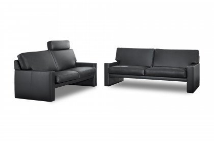 CL 200 von Erpo Polstermöbel - Leder-Duo schwarz