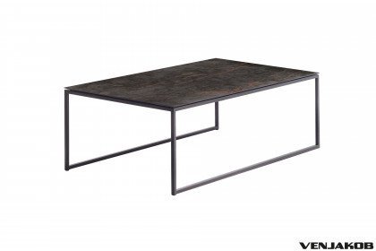 Comino von Venjakob - Couchtisch Dekton Laurent/ Metall anthrazit matt