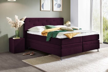 Space Slim von Ole Gunderson - Boxspringbett KT TM 12 bordeaux