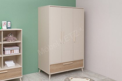 Eefje von Paidi - Schrank 3T1S cashmere - Eiche mit 3 Türen & 1 Schubkasten