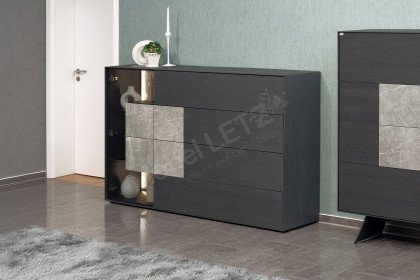 Alea von Villeroy & Boch - Sideboard Eiche anthrazit mit Keramik Zaha