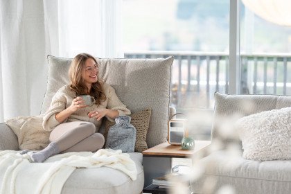 Caltha von ADA Mindful Living - Ecksofa links oyster-white