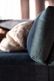 Draba von ADA Mindful Living - Ecksofa rechts steel-blue