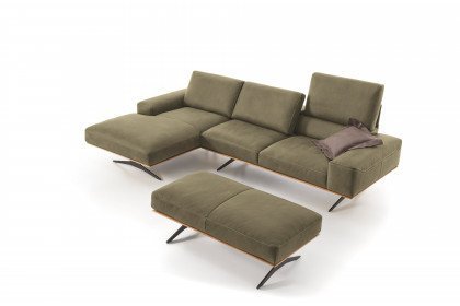 KOINOR Harlie 2 - Ledersofa Variante links verde