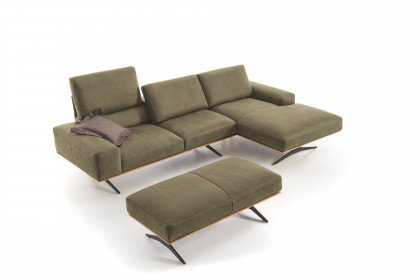 KOINOR Harlie 2 - Ledersofa Variante rechts verde