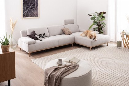Tivoli-LE25 von ADA Mindful Living - Eckgarnitur rechts grey-white