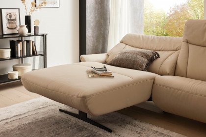 Varia 4473 von Himolla - Ledersofa Ausführung links nebel