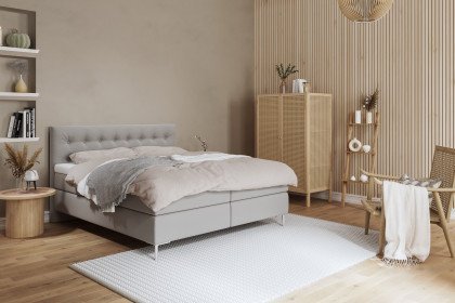 Alarik von Skandinavische Möbel - Boxspringbett beige