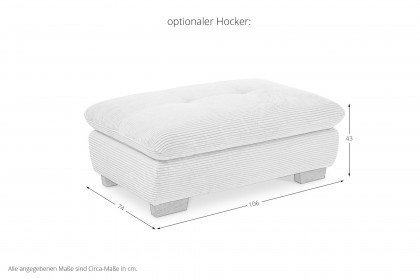 SO 1200 von set one by Musterring - Ecksofa Variante rechts grey