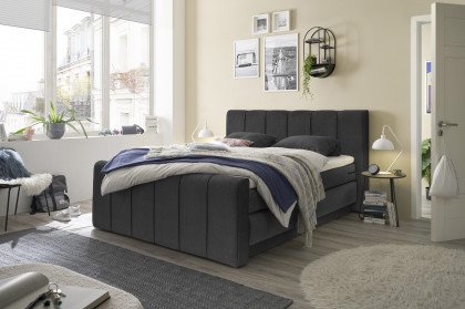 Fairfield von set one by Musterring - Boxspringbett mit Bettkasten KT2 charcoal