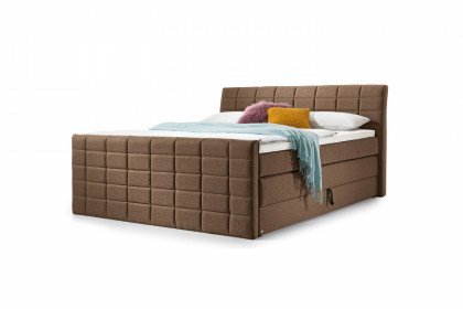 Florida von set one by Musterring - Boxspringbett KT2 hellbraun