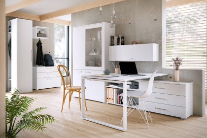 flow by rb 105 von Röhr-Bush - Home-Office mit Winkel-Schreibtisch