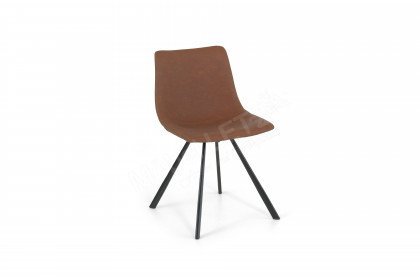 Joku von Kollektion Letz - Esszimmerstuhl in Braun/ Schwarz