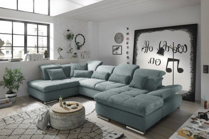 SO 4100 von set one by Musterring - Sofalandschaft links grey-blue