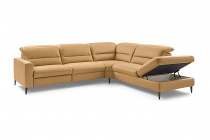 MR 1380 von Musterring - Ledersofa Variante rechts honey