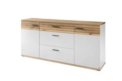 Quincy von set one by Musterring - Sideboard ZAMK04 lichtgrau/ Eiche