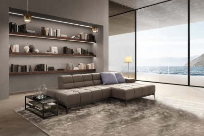 Oasis-LE24 von designwerk - Sofaecke rechts grey