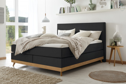 Edition pronto von Hasena - Boxspringbett Scandia in Anthrazit