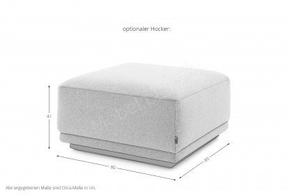 JustB! PM200 von Musterring - Polsterecke Variante rechts nature