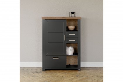 York von set one by Musterring - Highboard grau anthrazit