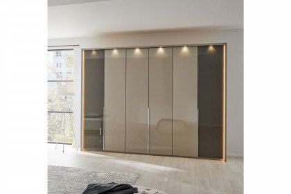 San Diego von Musterring - 2-farbiger Kleiderschrank mit Glasfront