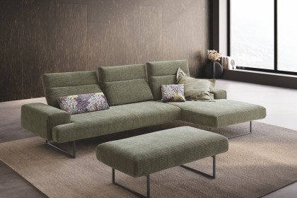 KOINOR Clayton - Ecksofa rechts grün