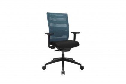 Airwork von Topstar - Drehstuhl mit blauem Rückenbezug