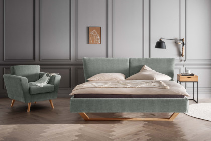 Nizza von Nature Living - Polsterbett water-green