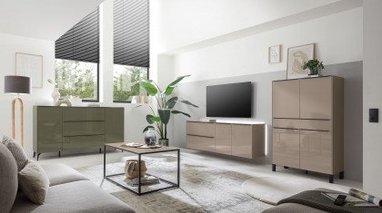 Reno-living von set one by Musterring - Wohnwand taupe