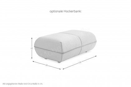 KOINOR Amy - Ledersofa links jade
