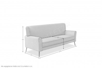 Amadeo von SCHÖNER WOHNEN - Sofa gold