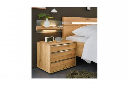 Savona 2.0 von Musterring - Nachtschrank Bianco-Eiche teilmassiv