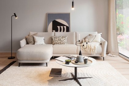 Tabby von SCHÖNER WOHNEN - Polsterecke links silver-creme