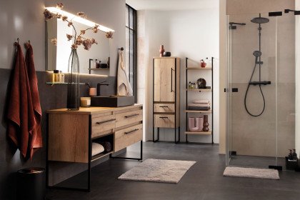 Barcelona von SCHÖNER WOHNEN - Badezimmer in Eiche Halifax