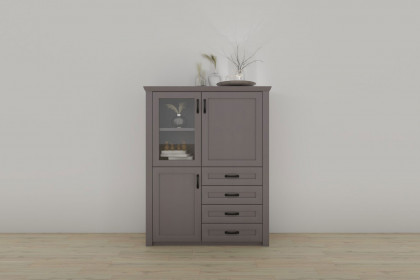 Move-living von Wehrsdorfer - Highboard in Lack graphit inklusive Beleuchtung