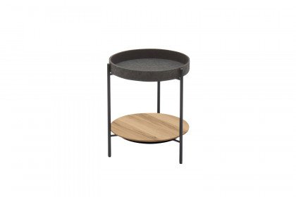 Twist-living von SCHÖNER WOHNEN - Couchtisch Eiche rustico/ Metall anthrazit