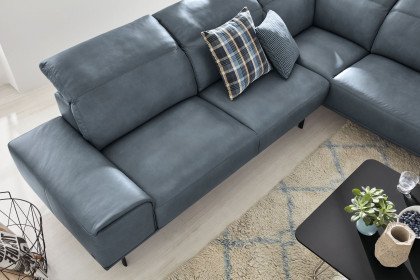 MR 2490 von Musterring - Ledersofa Variante rechts blue