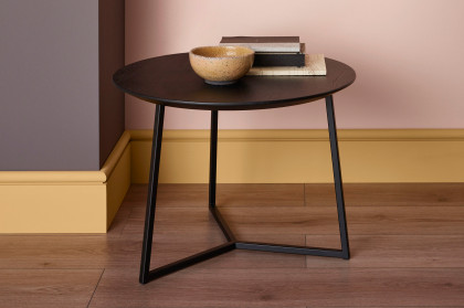 Connect-living von SCHÖNER WOHNEN - Couchtisch S411 Eiche schwarz/ Metall anthrazit