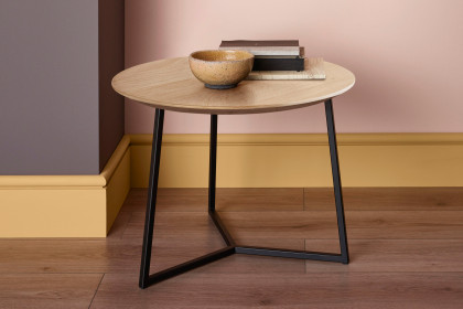 Connect-living von SCHÖNER WOHNEN - Couchtisch S411 Wildeiche geölt/ Metall anthrazit
