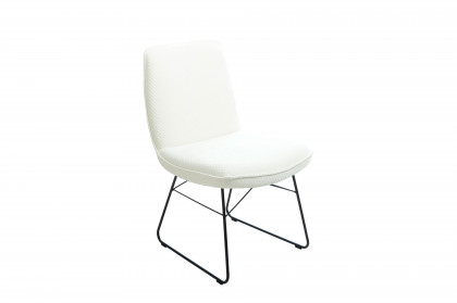 6339 von K+W Polstermöbel - Stuhl in Offwhite